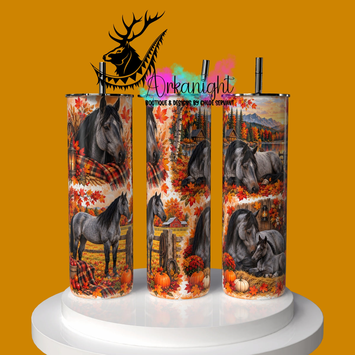 Gourde sur commande ♡ Collection Automne 2026 ♡ Cheval Blue Roan
