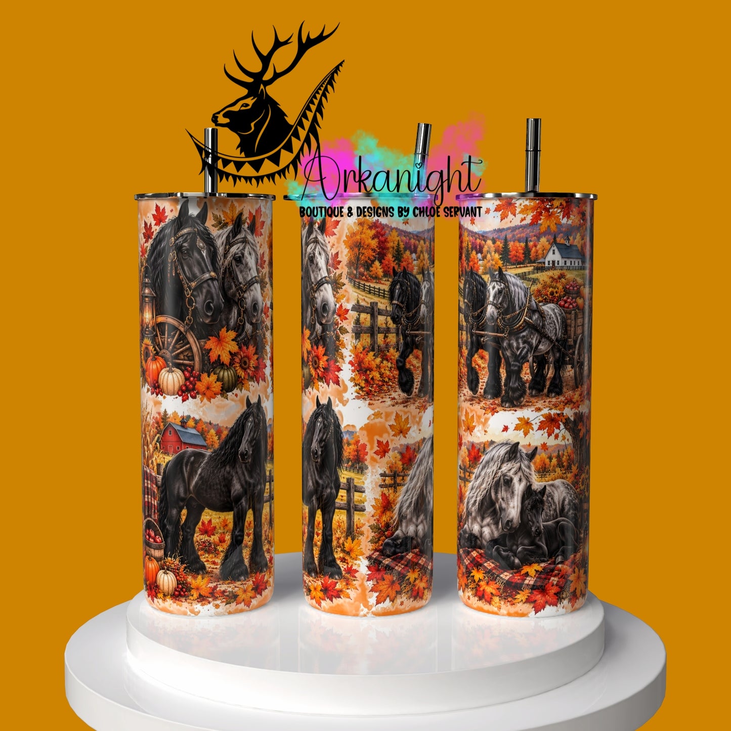 Gourde sur commande ♡ Collection Automne 2026 ♡ Cheval Percheron
