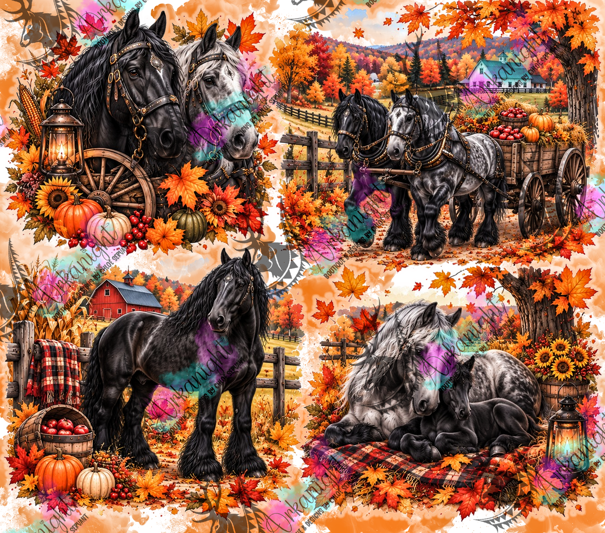 Numérique ♡Collection Automne 2026 ♡ Cheval Percheron