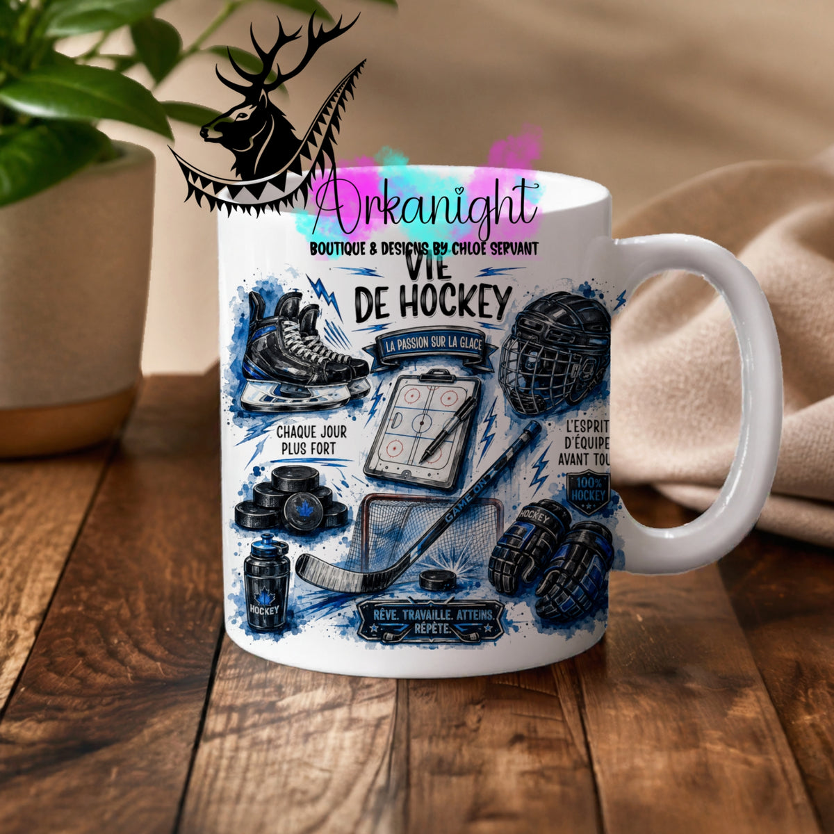 Numérique - Tasse en céramique - Collection Occupation & Passion ♡ Vie de Hockey