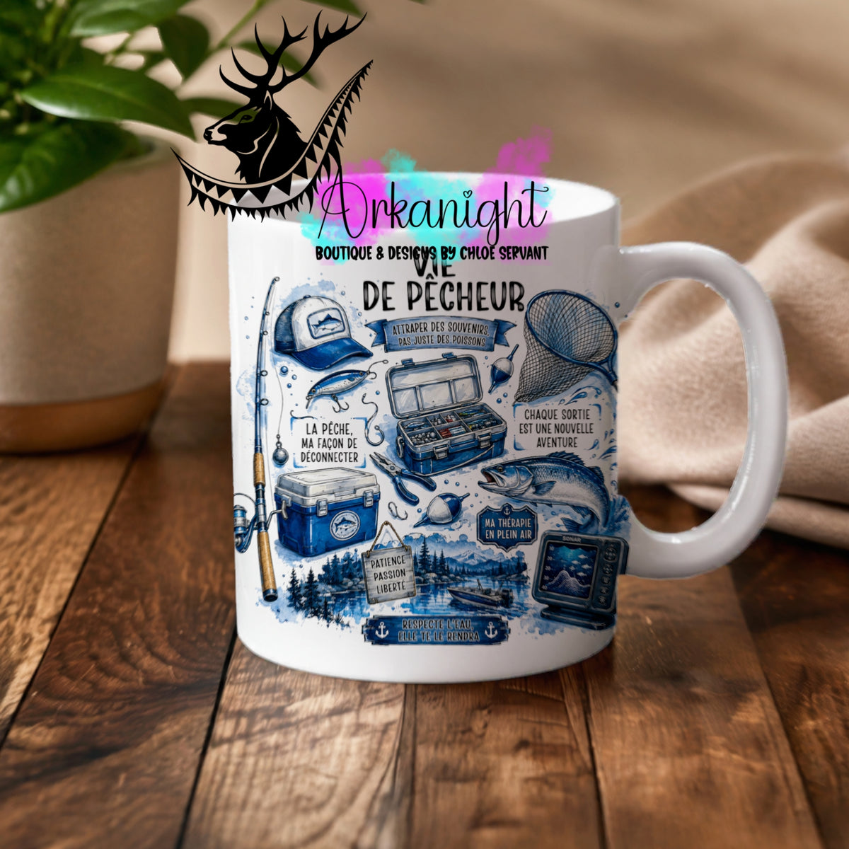 Numérique - Tasse en céramique - Collection Occupation & Passion ♡ Vie de Pêcheur