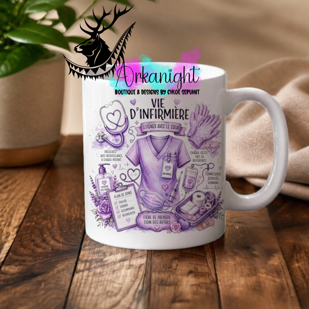 Numérique - Tasse en céramique - Collection Occupation & Passion ♡ Vie d'infirmière -01
