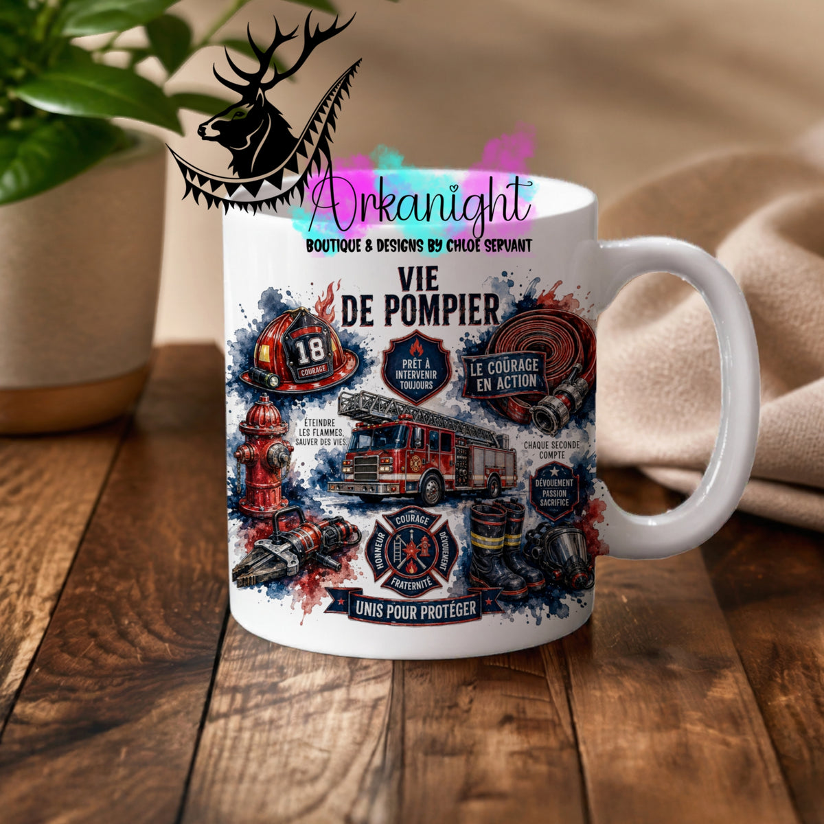 Numérique - Tasse en céramique - Collection Occupation & Passion ♡ Vie de Pompier