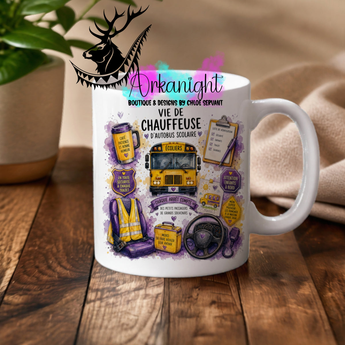 Numérique - Tasse en céramique - Collection Occupation & Passion ♡ Vie de Chauffeuse d'autobus