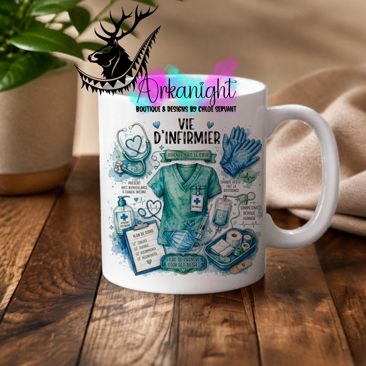 Numérique - Tasse en céramique - Collection Occupation & Passion ♡ Vie d'infirmier