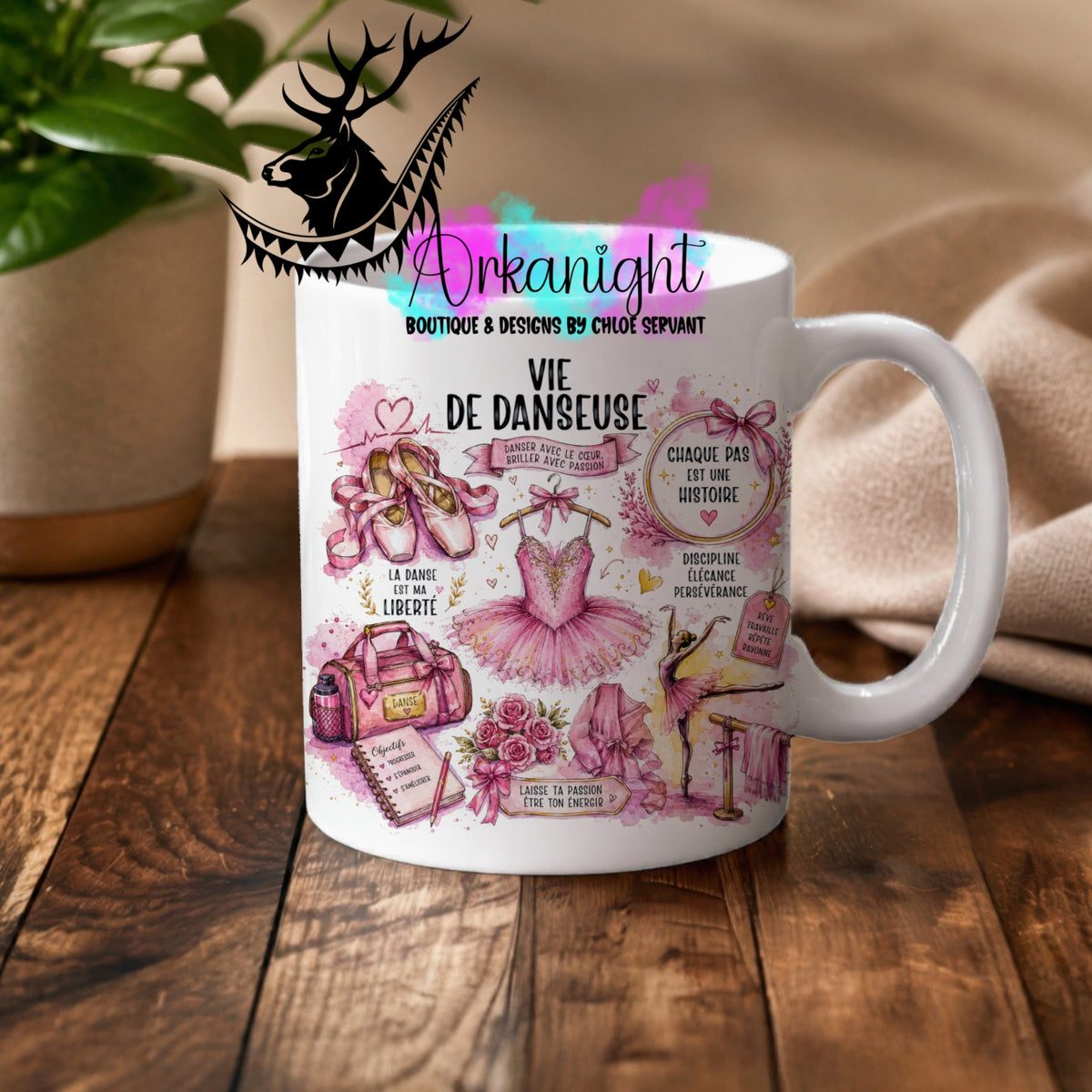 Numérique - Tasse en céramique - Collection Occupation & Passion ♡ Vie de Danseuse ♡ Ballet