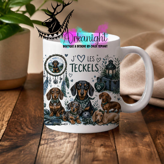 Tasse en céramique sur commande - Collection Boho 2026 ♡ Chiens ♡   Teckels