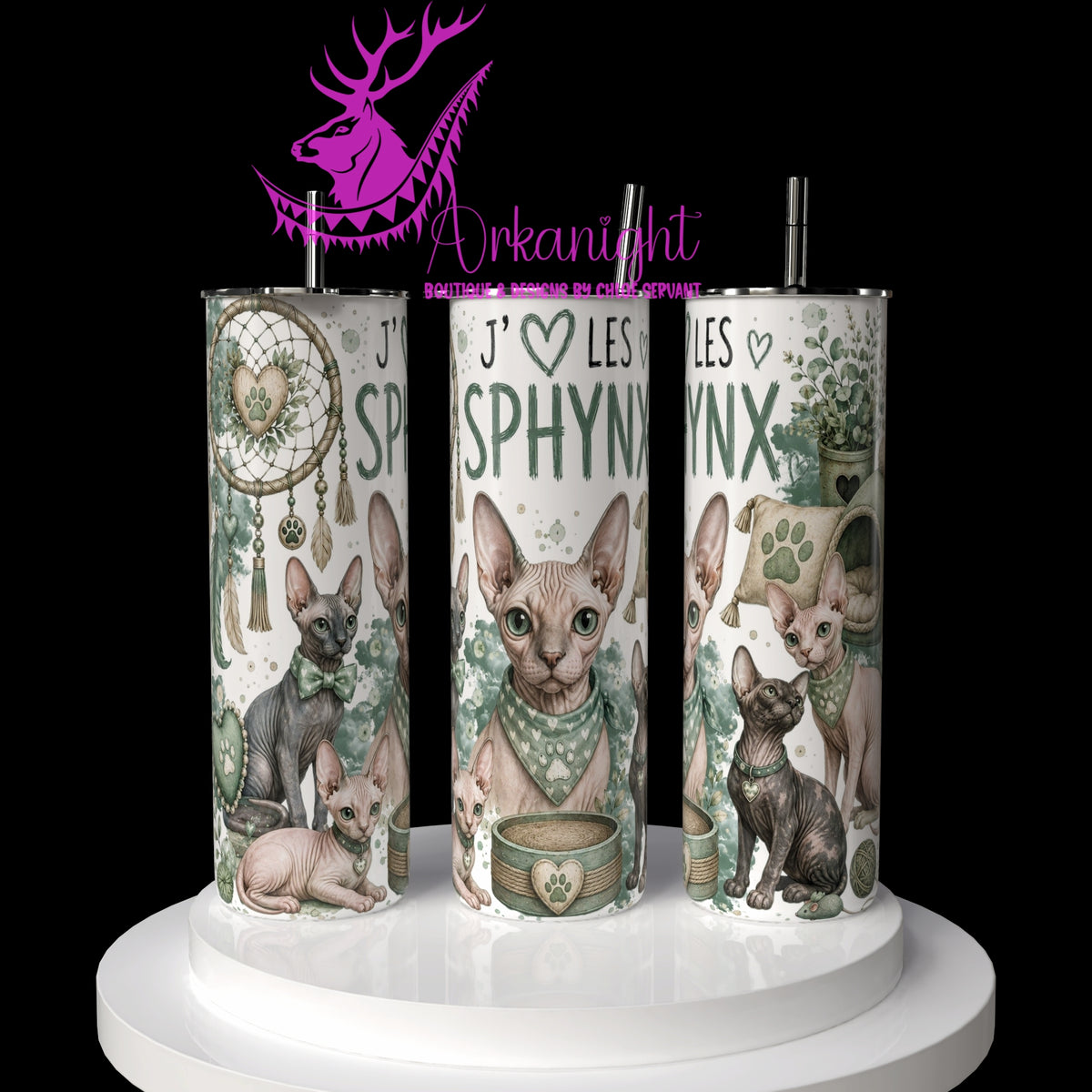 Gourde sur commande ♡ Collection Boho 2026 ♡ Chats ♡ Sphynx