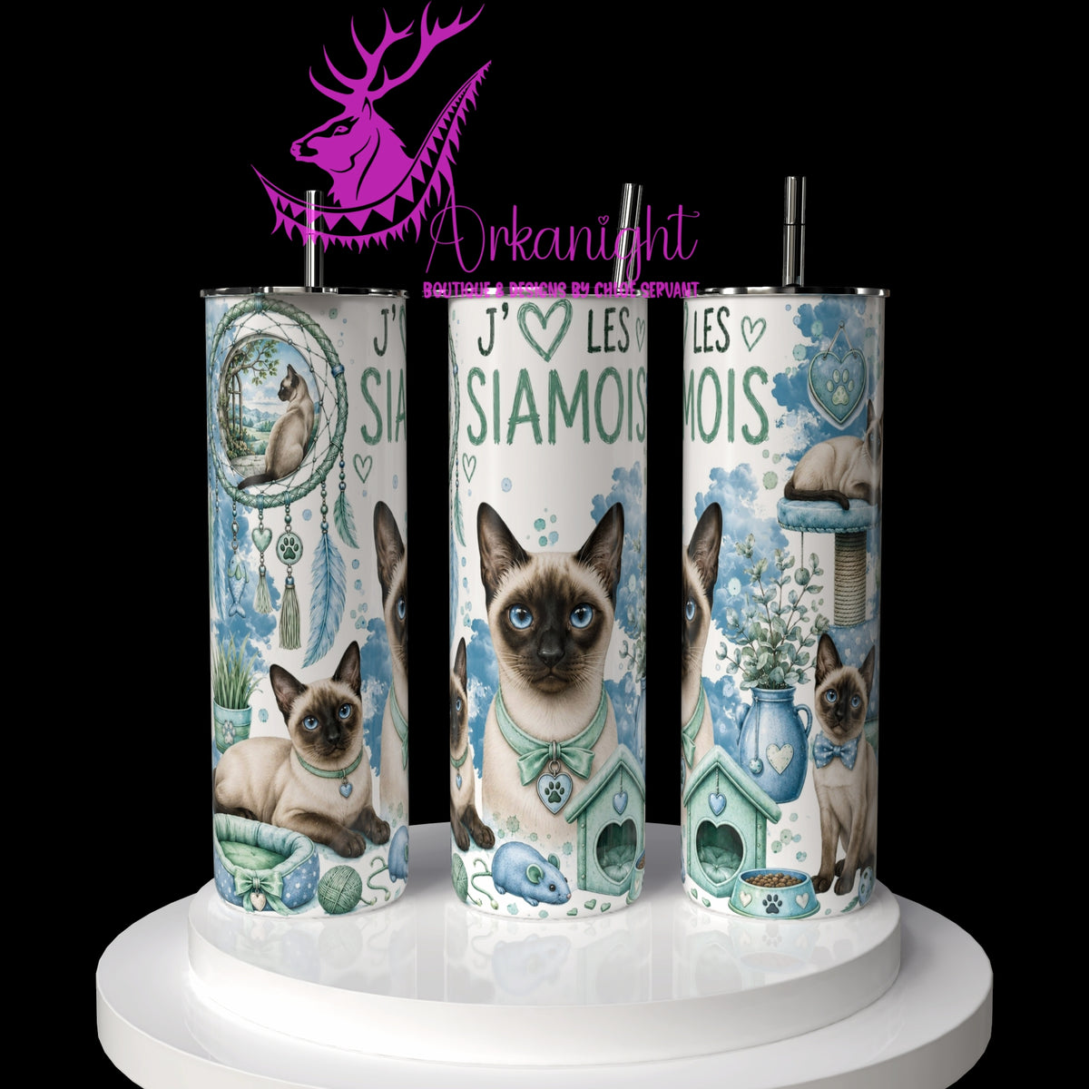 Gourde sur commande ♡ Collection Boho 2026 ♡ Chats ♡ Siamois