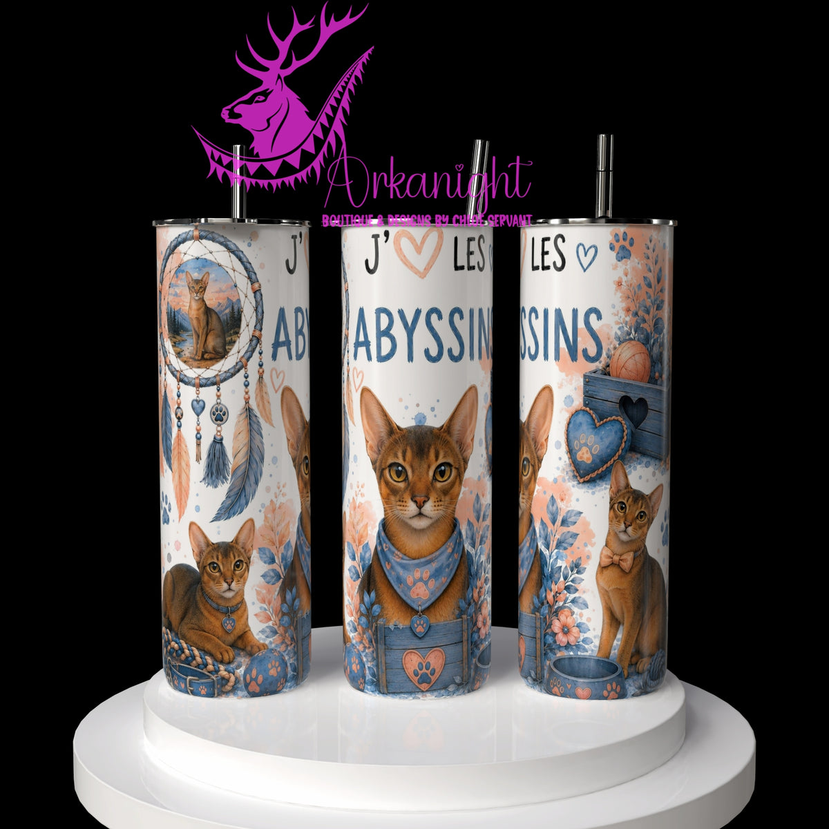 Gourde sur commande ♡ Collection Boho 2026 ♡ Chats ♡ Abyssins