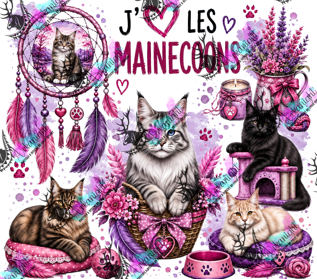 Numérique ♡Collection Boho 2026 ♡ Chats ♡ Mainecoon