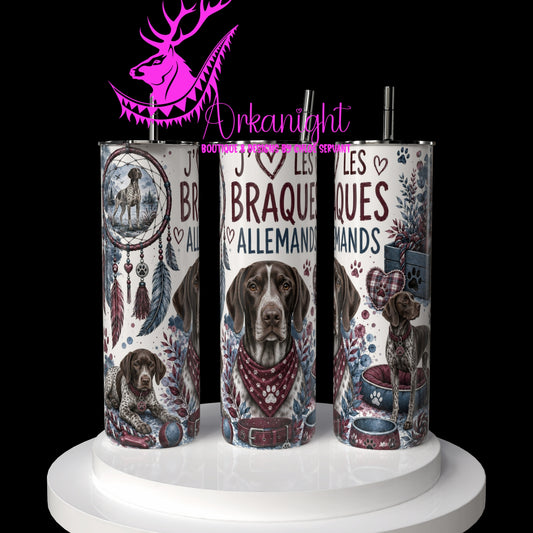 Gourde sur commande ♡ Collection Boho 2026 ♡ Chiens ♡ Braques Allemands