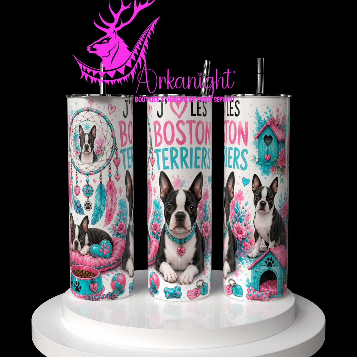 Numérique ♡Collection Boho 2026 ♡ Chiens ♡ Boston terrier