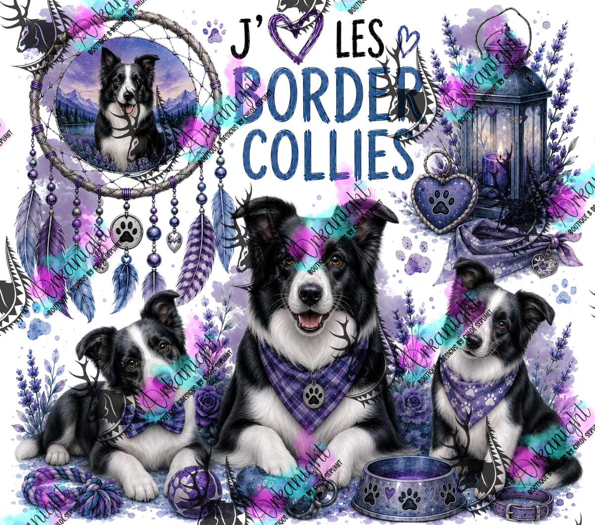 Numérique ♡Collection Boho 2026 ♡ Chiens ♡ Border Collies