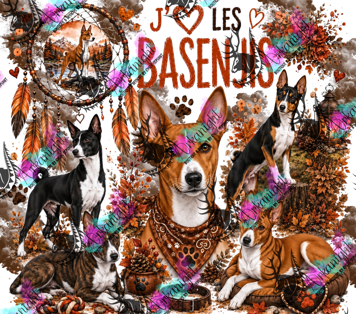 Numérique ♡Collection Boho 2026 ♡ Chiens ♡ Basenjis