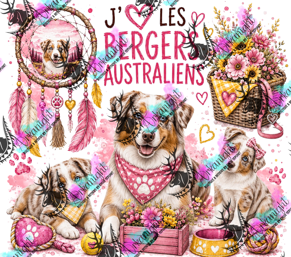Numérique ♡Collection Boho 2026 ♡ Chiens ♡ Berger australien