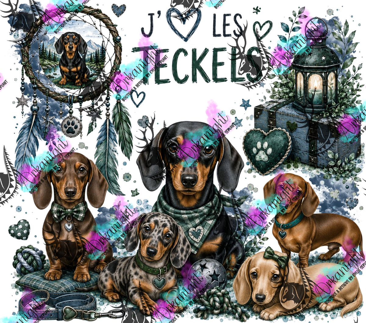Numérique ♡Collection Boho 2026 ♡ Chiens ♡ Teckels