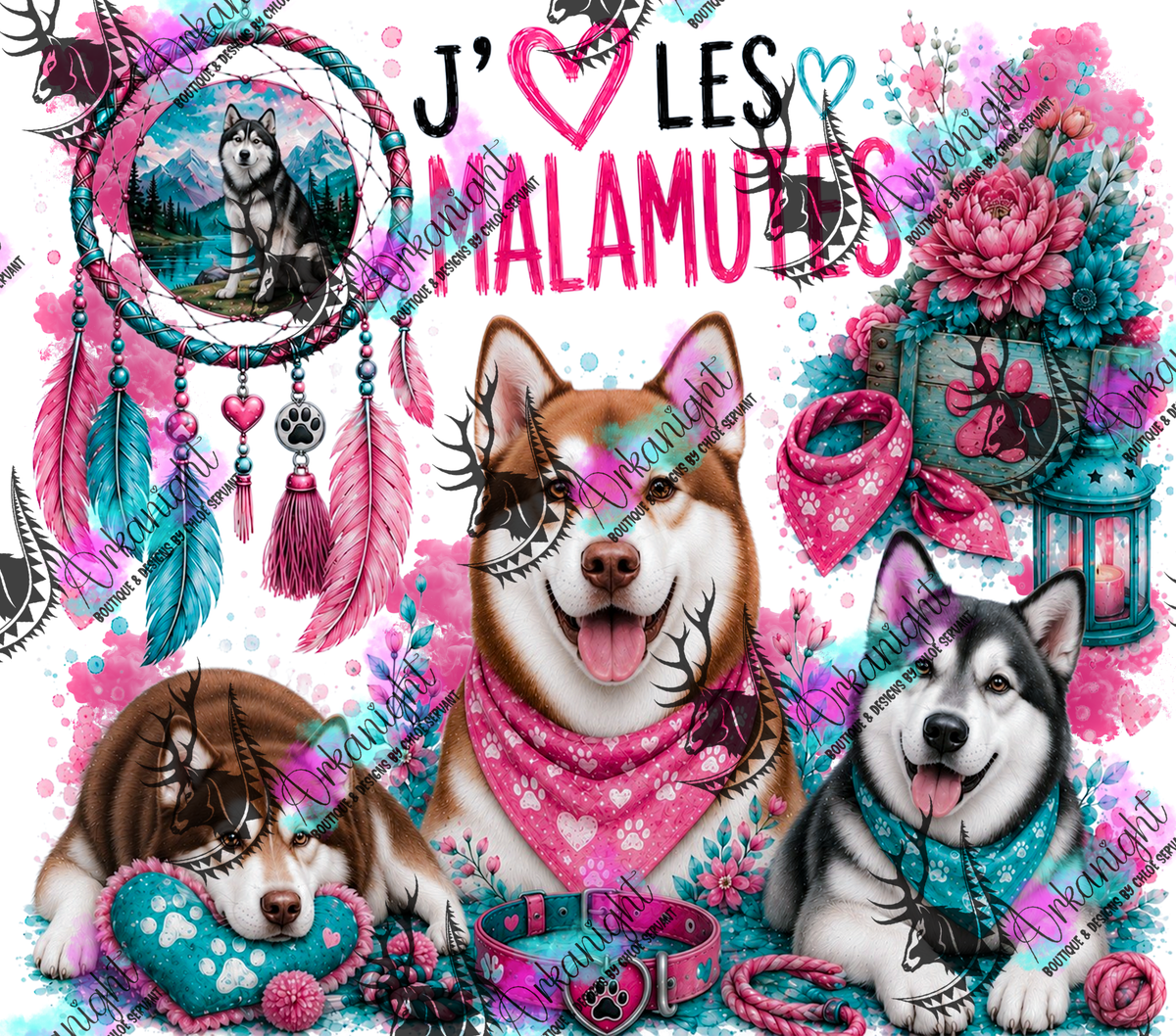 Numérique ♡Collection Boho 2026 ♡ Chiens ♡ Malamutes
