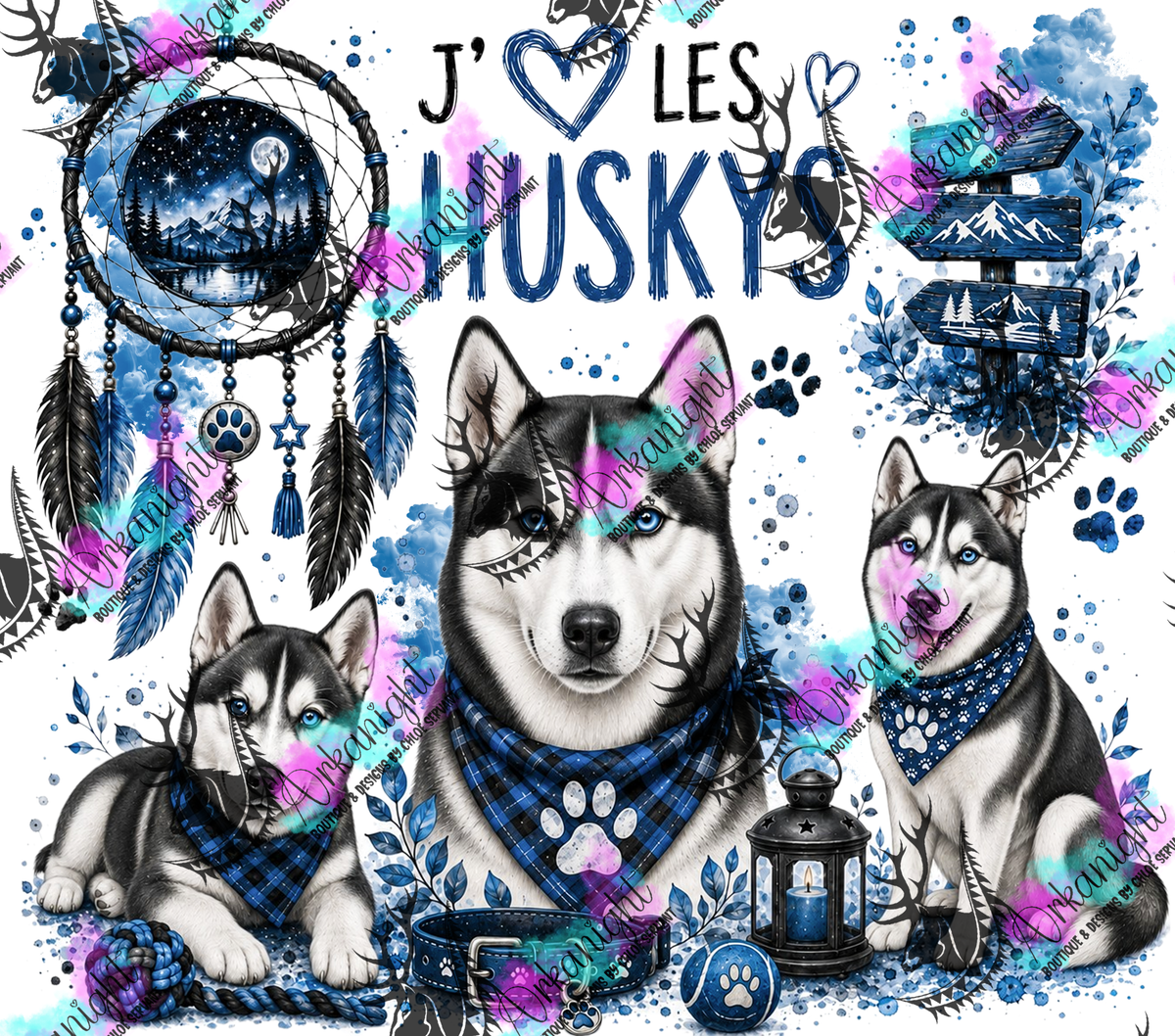 Numérique ♡Collection Boho 2026 ♡ Chiens ♡ Huskys