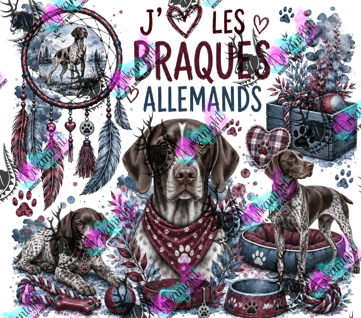 Numérique ♡Collection Boho 2026 ♡ Chiens ♡ Braques Allemands
