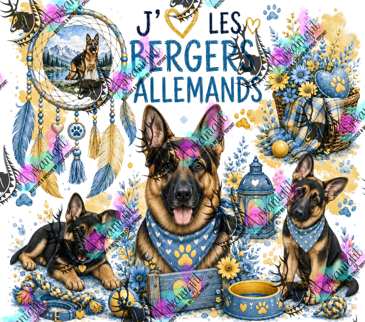 Numérique ♡Collection Boho 2026 ♡ Chiens ♡ Berger Allemand