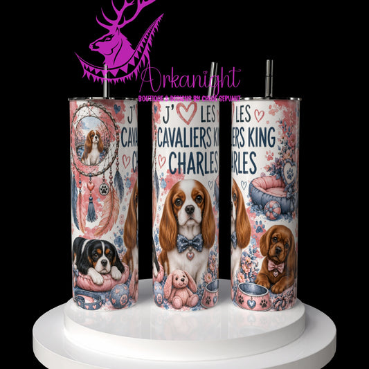 Gourde sur commande ♡ Collection Boho 2026 ♡ Chiens ♡ Cavaliers King Charles