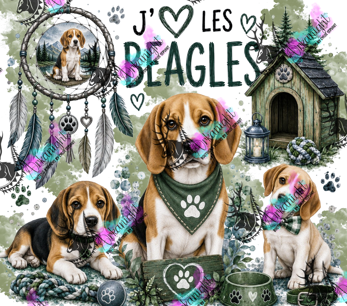 Numérique ♡Collection Boho 2026 ♡ Chiens ♡ Beagles