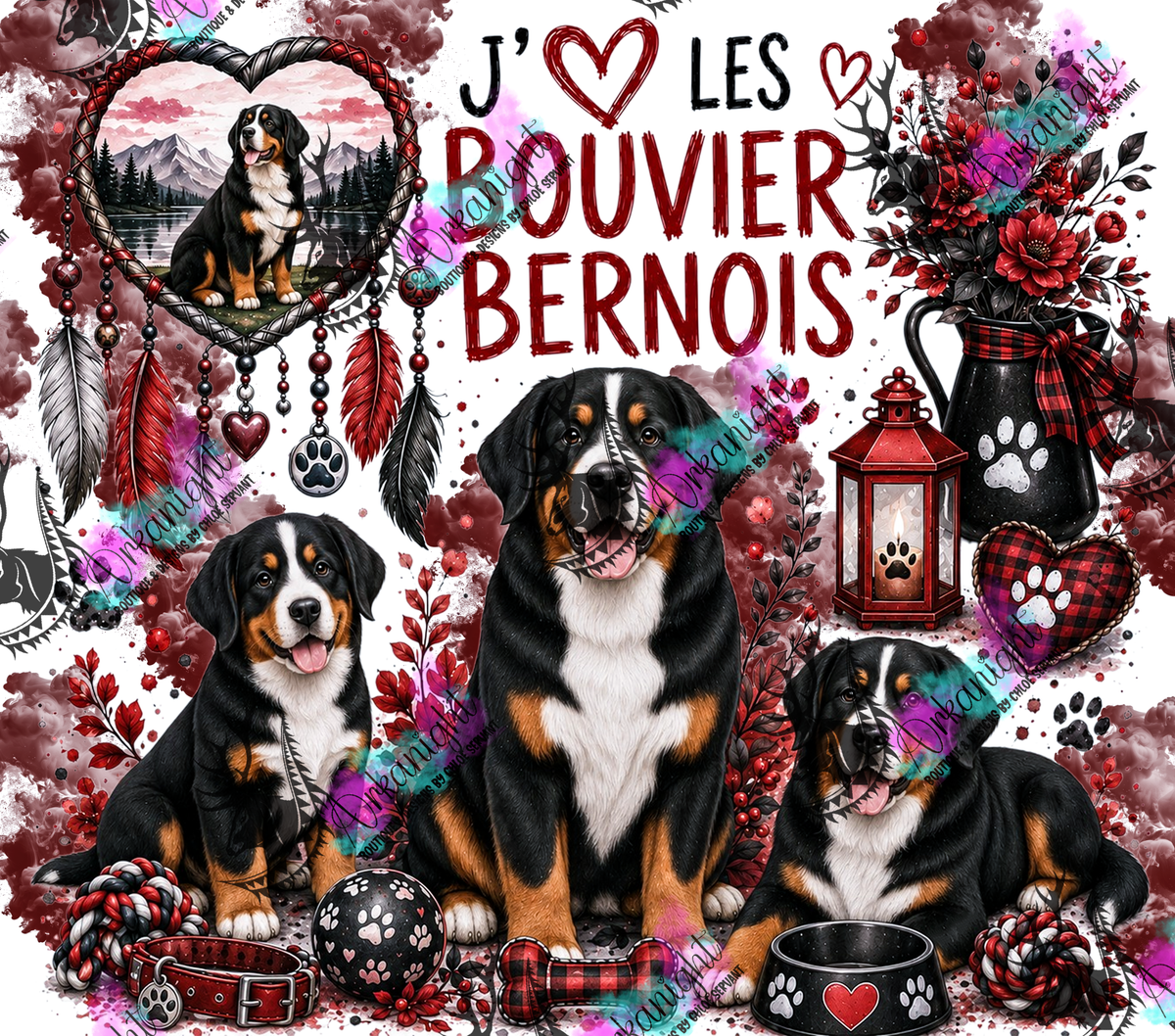 Numérique ♡Collection Boho 2026 ♡ Chiens ♡ Bouvier Bernois