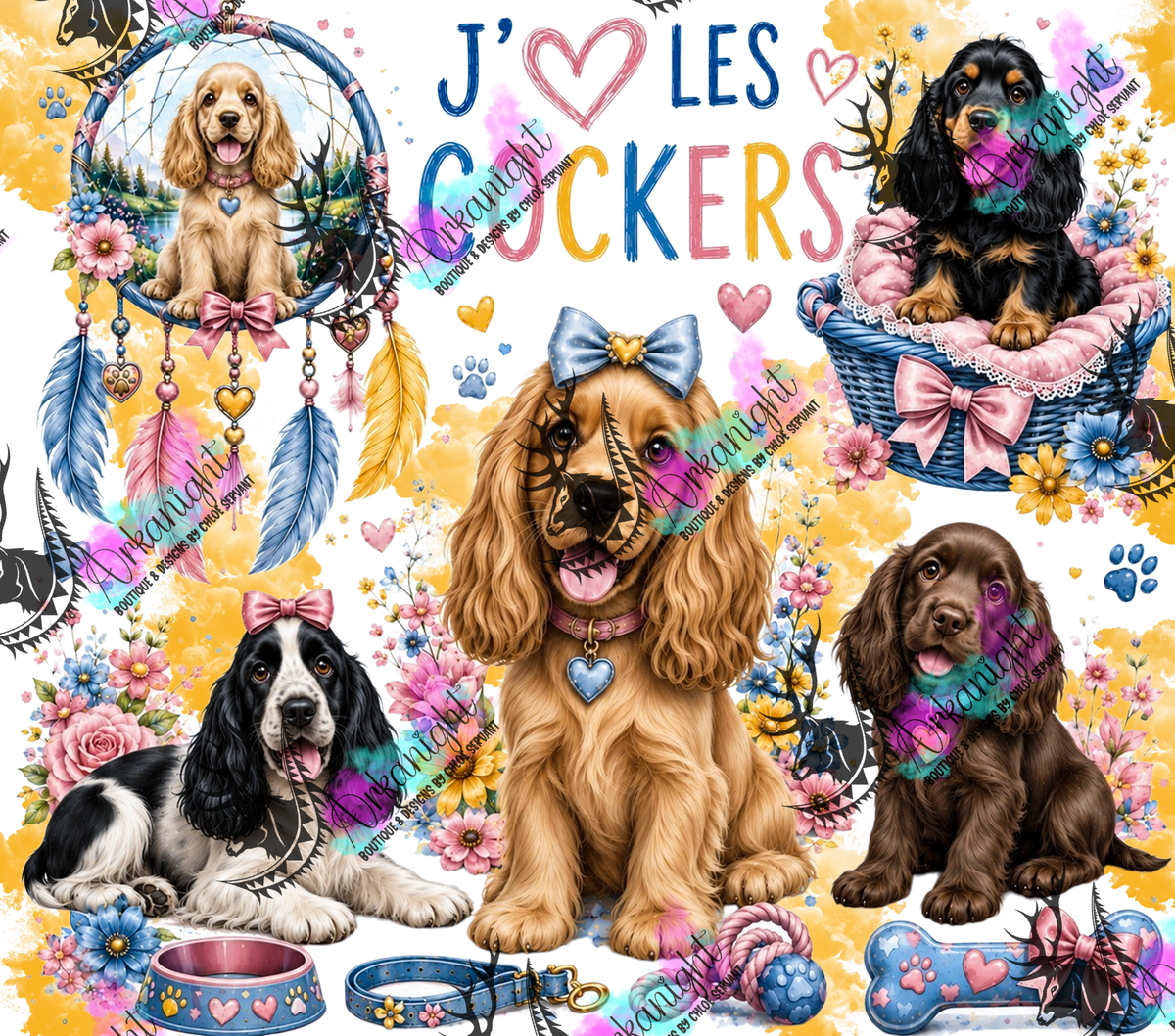 Numérique ♡Collection Boho 2026 ♡ Chiens ♡ Cockers