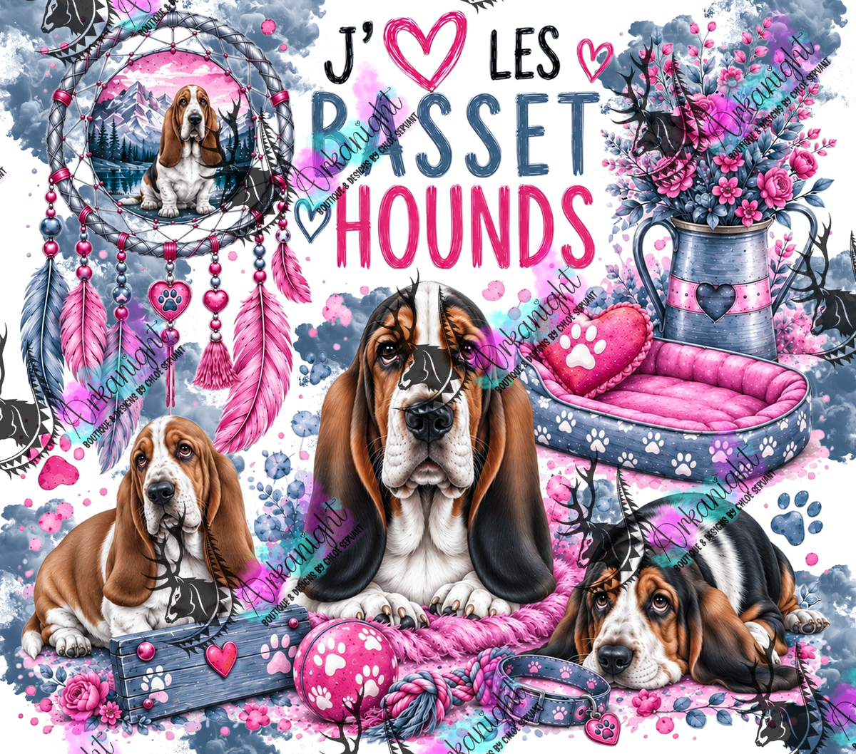 Numérique ♡Collection Boho 2026 ♡ Chiens ♡ Basset Hound