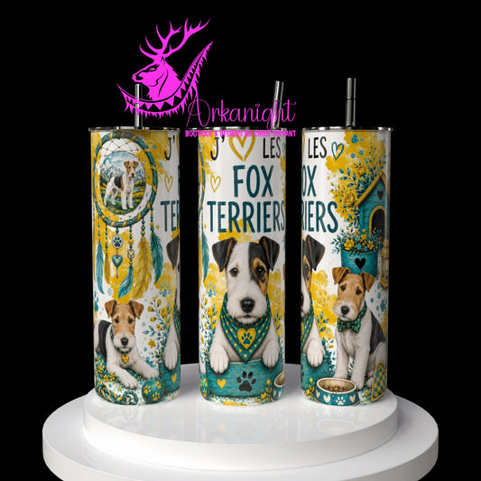 Gourde sur commande ♡ Collection Boho 2026 ♡ Chiens ♡ Fox Terriers
