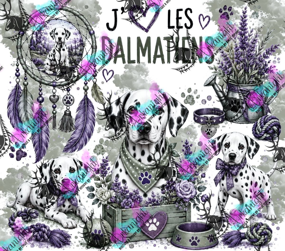 Numérique ♡Collection Boho 2026 ♡ Chiens ♡ Dalmatiens