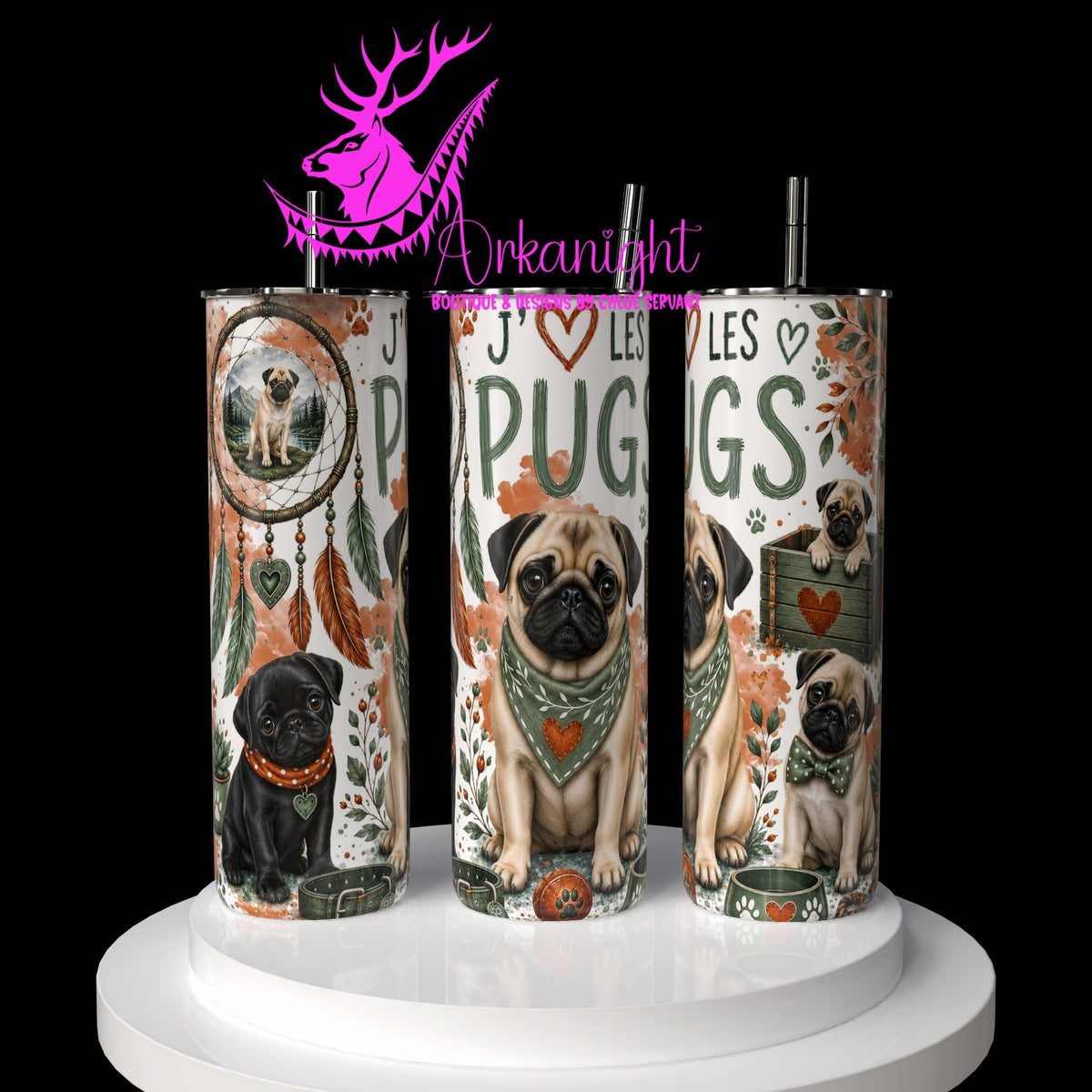 Numérique ♡Collection Boho 2026 ♡ Chiens ♡ Pugs