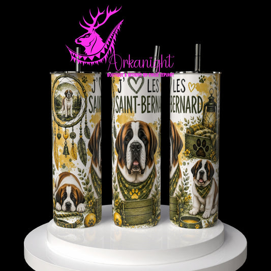 Gourde sur commande ♡ Collection Boho 2026 ♡ Chiens ♡ Saint-Bernard