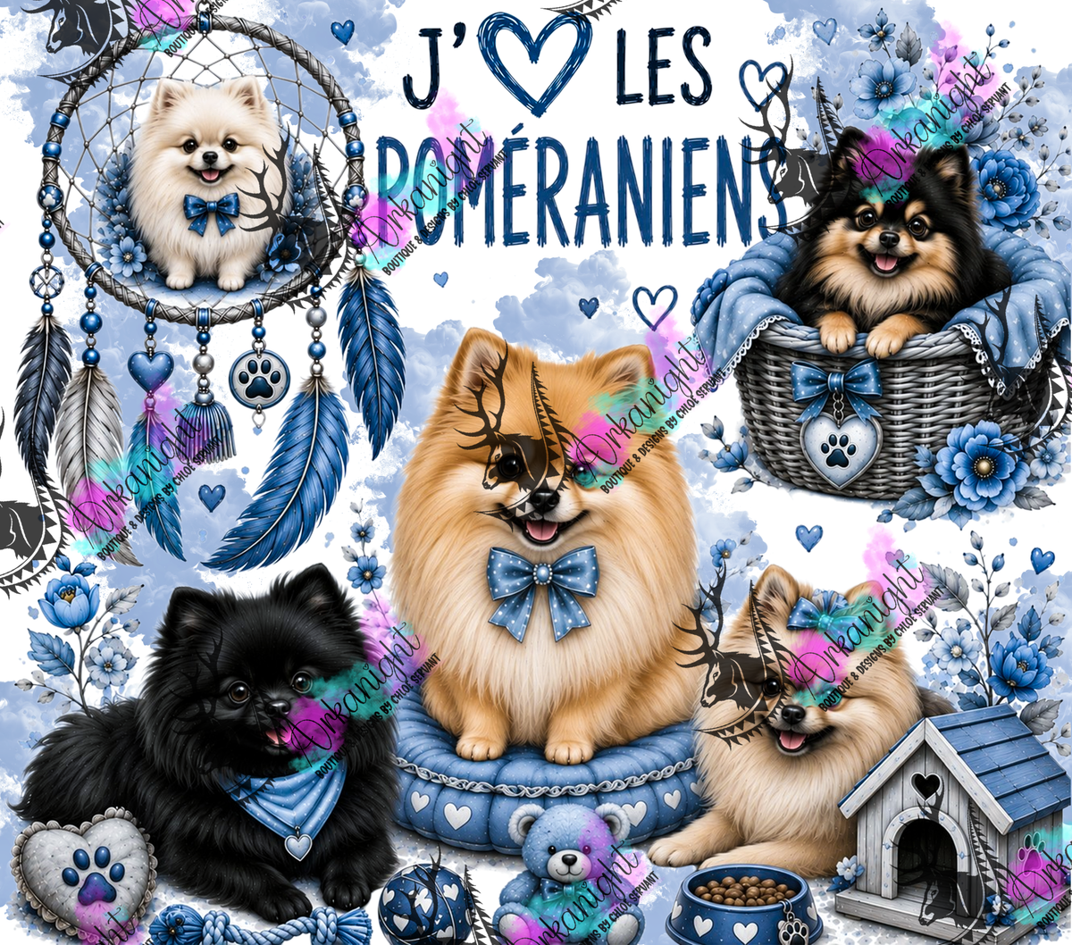 Numérique ♡Collection Boho 2026 ♡ Chiens ♡ Poméraniens