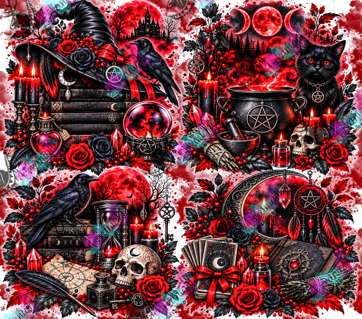 Numérique ♡Collection Halloween 2026 ♡ Witchy Vibe's Rouge