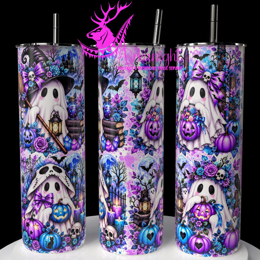 Numérique ♡Collection Halloween 2026 ♡ Fantôme Adorable Bleu & Violet