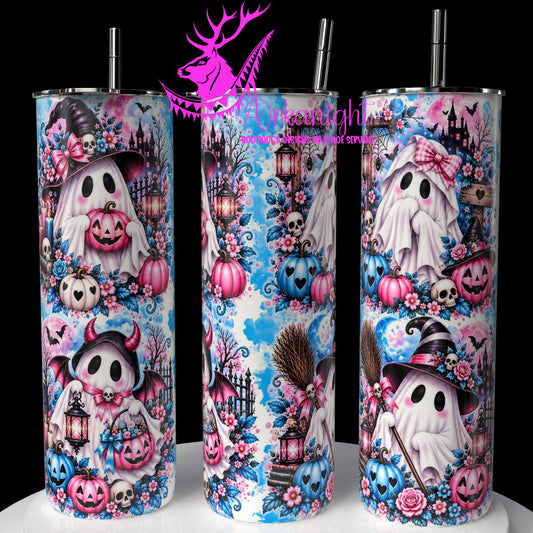 Numérique ♡Collection Halloween 2026 ♡ Fantôme Adorable Bleu & Rose