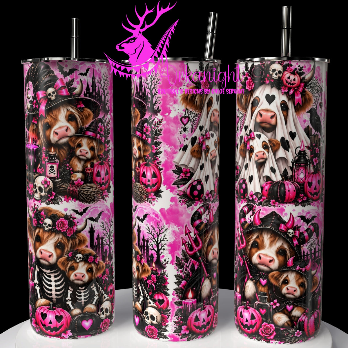 Numérique ♡Collection Halloween 2026 ♡ Vache Highland Rose