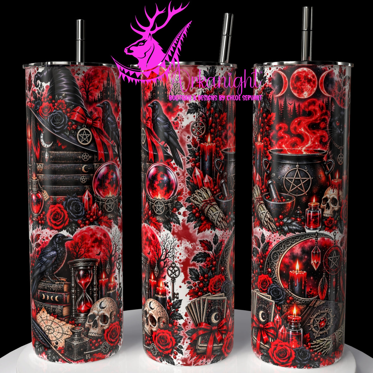 Gourde sur commande ♡ Collection Halloween 2026 ♡ Witchy Vibe's Rouge