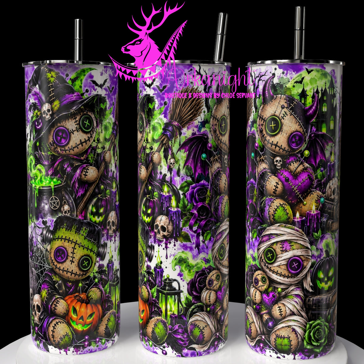 Numérique ♡Collection Halloween 2026 ♡ Voodo Horrifique ♡ Mauve & Vert