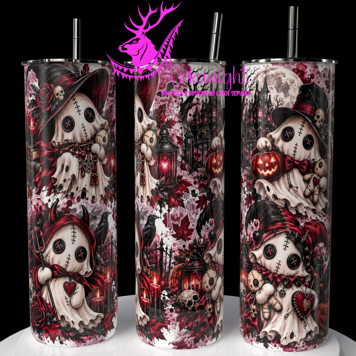 Numérique ♡Collection Halloween 2026 ♡ Fantôme Horrifique Bourgogne