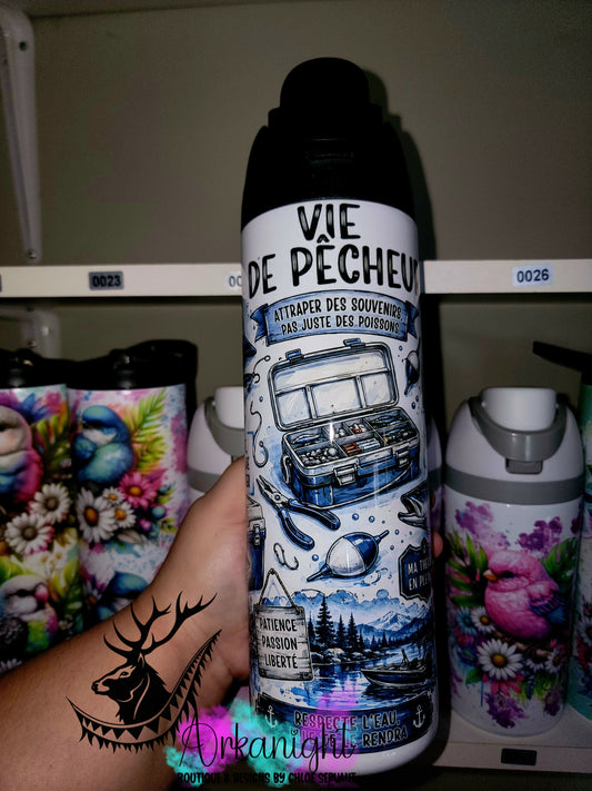 Owala DUPE 24 oz sur commande - Collection Occupations & Passions ♡ Vie de Pêcheur