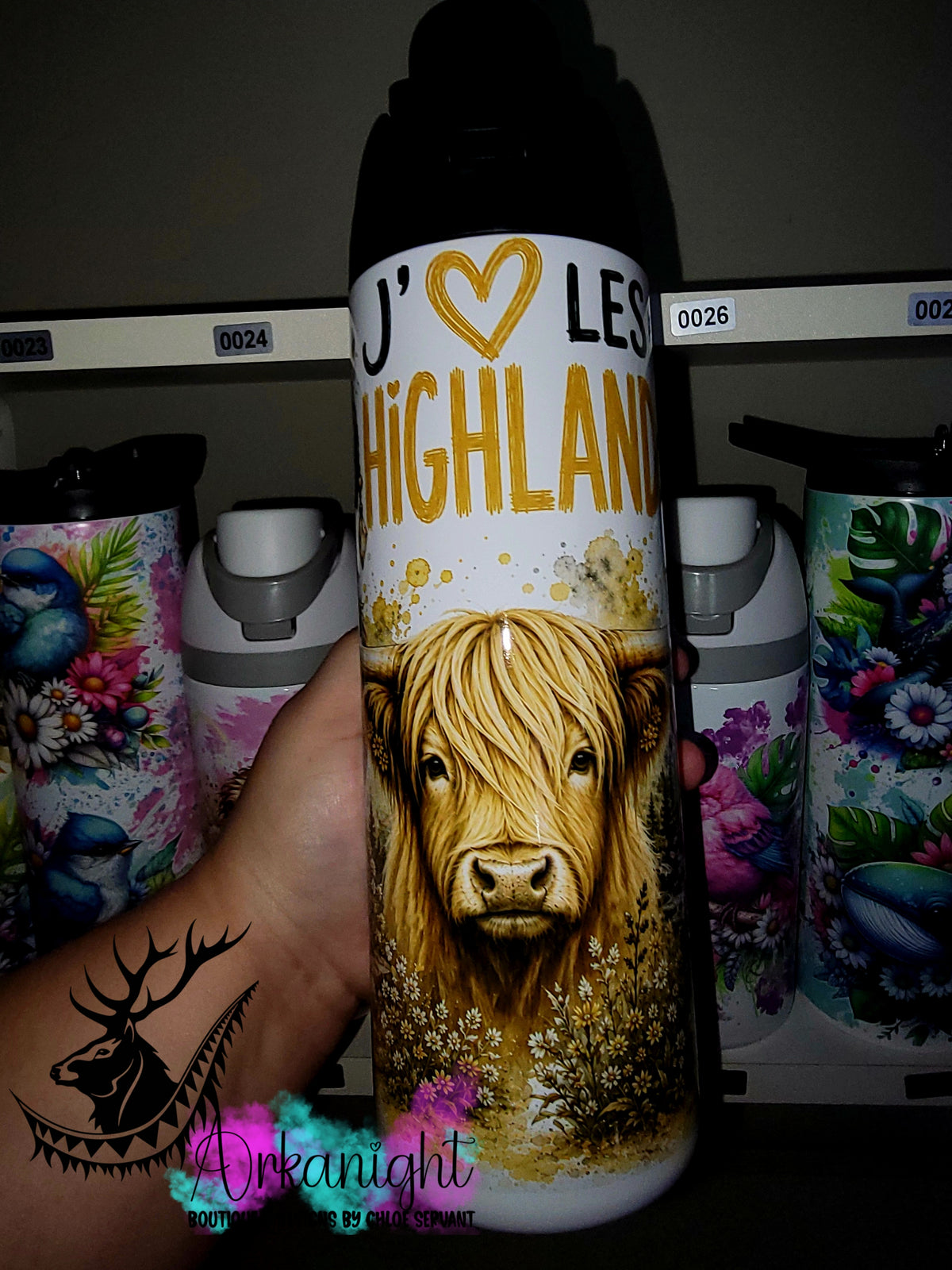 Owala DUPE 24 oz sur commande - Collection Boho 2026 ♡ Animaux ♡ Vache Highland