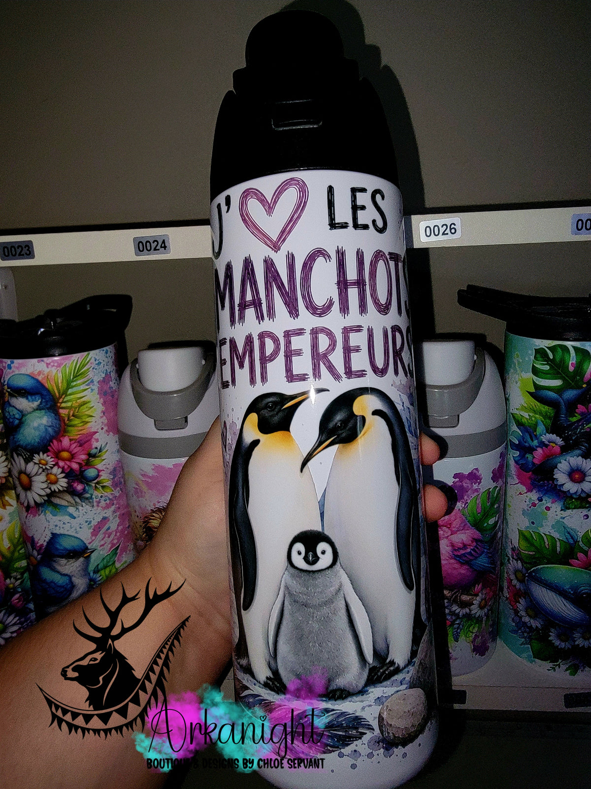Owala DUPE 24 oz sur commande - Collection Boho 2026 ♡ Animaux ♡ Manchots