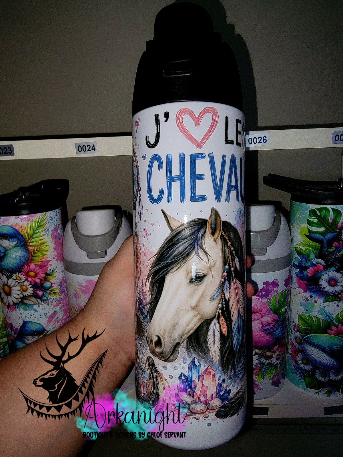 Owala DUPE 24 oz sur commande - Collection Boho 2026 ♡ Animaux ♡ Chevaux