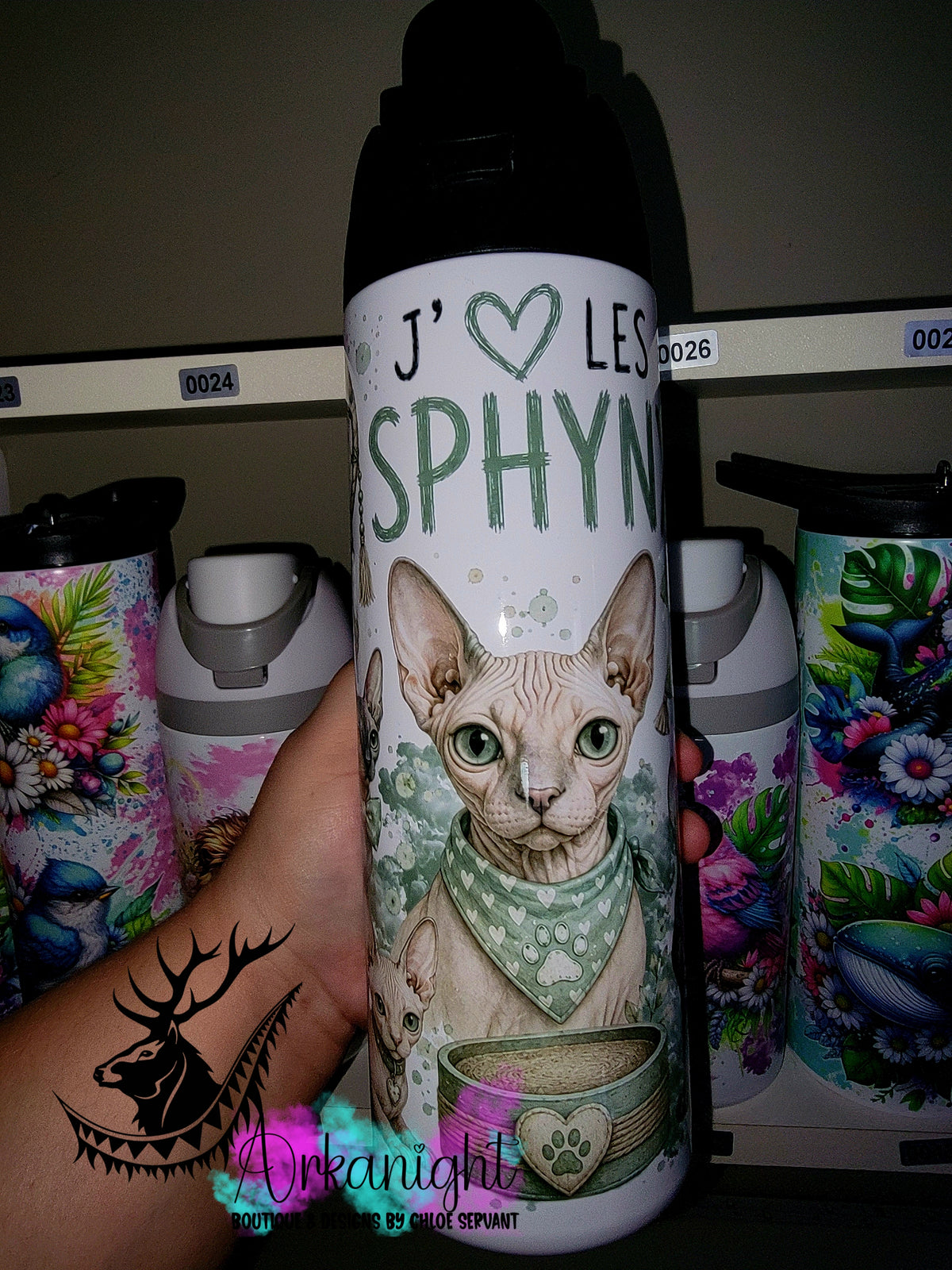 Owala DUPE 24 oz sur commande - Collection Boho 2026 ♡ Chats ♡ Spynx