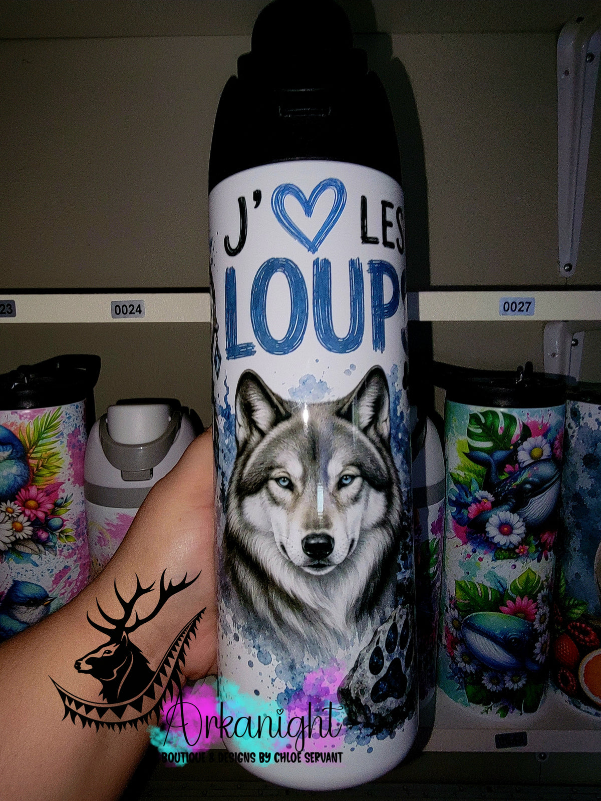 Owala DUPE 24 oz sur commande - Collection Boho 2026 ♡ Animaux ♡ Loups