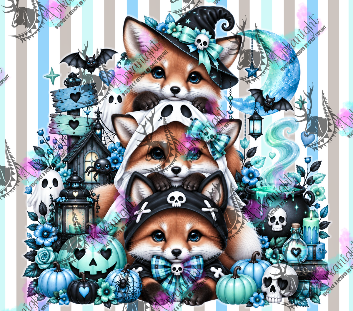 Numérique ♡Collection Halloween 2026 ♡ Trio d'animaux ♡ Renard