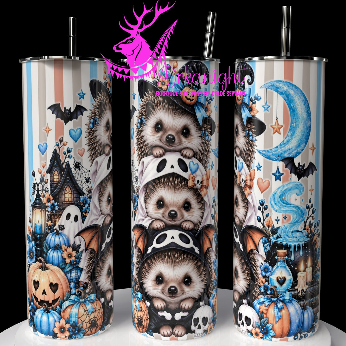 Numérique ♡Collection Halloween 2026 ♡ Trio d'animaux ♡ Hérissons